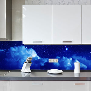 Stakla za kuhinje Starry sky - PVC plošče / Pleksi steklo - s tiskom za kuhinjo, Zidne obloge PKU273-Life-decor.si