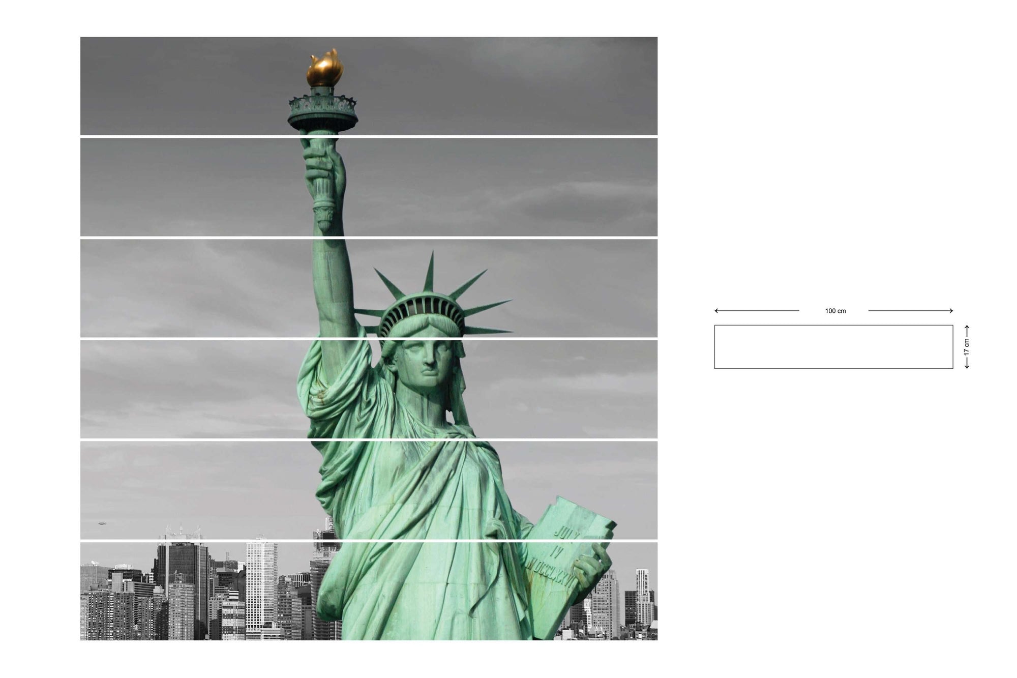 Statue of Liberty - Nalepke za stopnice NS016-Life-decor.si