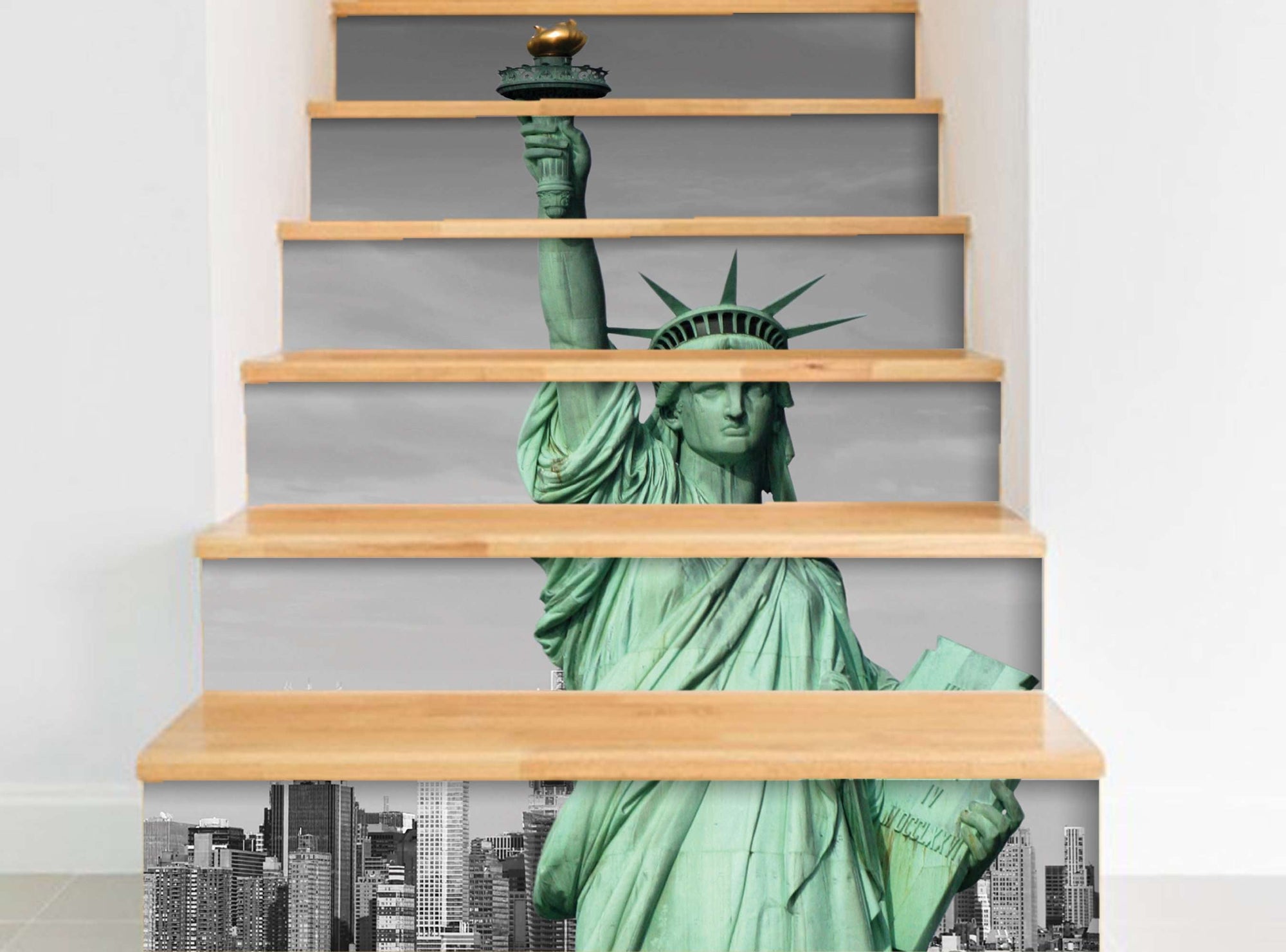 Statue of Liberty - Nalepke za stopnice NS016-Life-decor.si