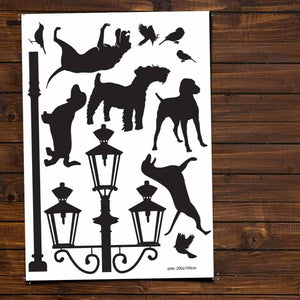 Stenske nalepke Dogs - M27-Life-decor.si