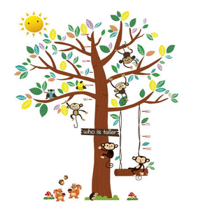 Stenske nalepke Monkey tree - AAK061-Life-decor.si