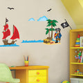 Stenske nalepke Pirati - WS015-Life-decor.si