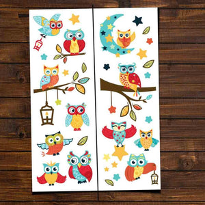 Stenske nalepke Sove, Owl - DWS008-Life-decor.si