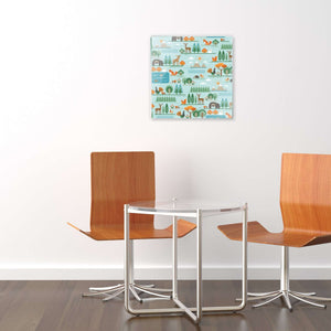 Stenske poslikave forest hierarchy - AP068-Life-decor.si