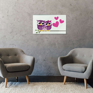 Stenske poslikave Happy owls - AP075-Life-decor.si