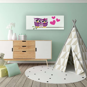 Stenske poslikave Happy owls - AP075-Life-decor.si