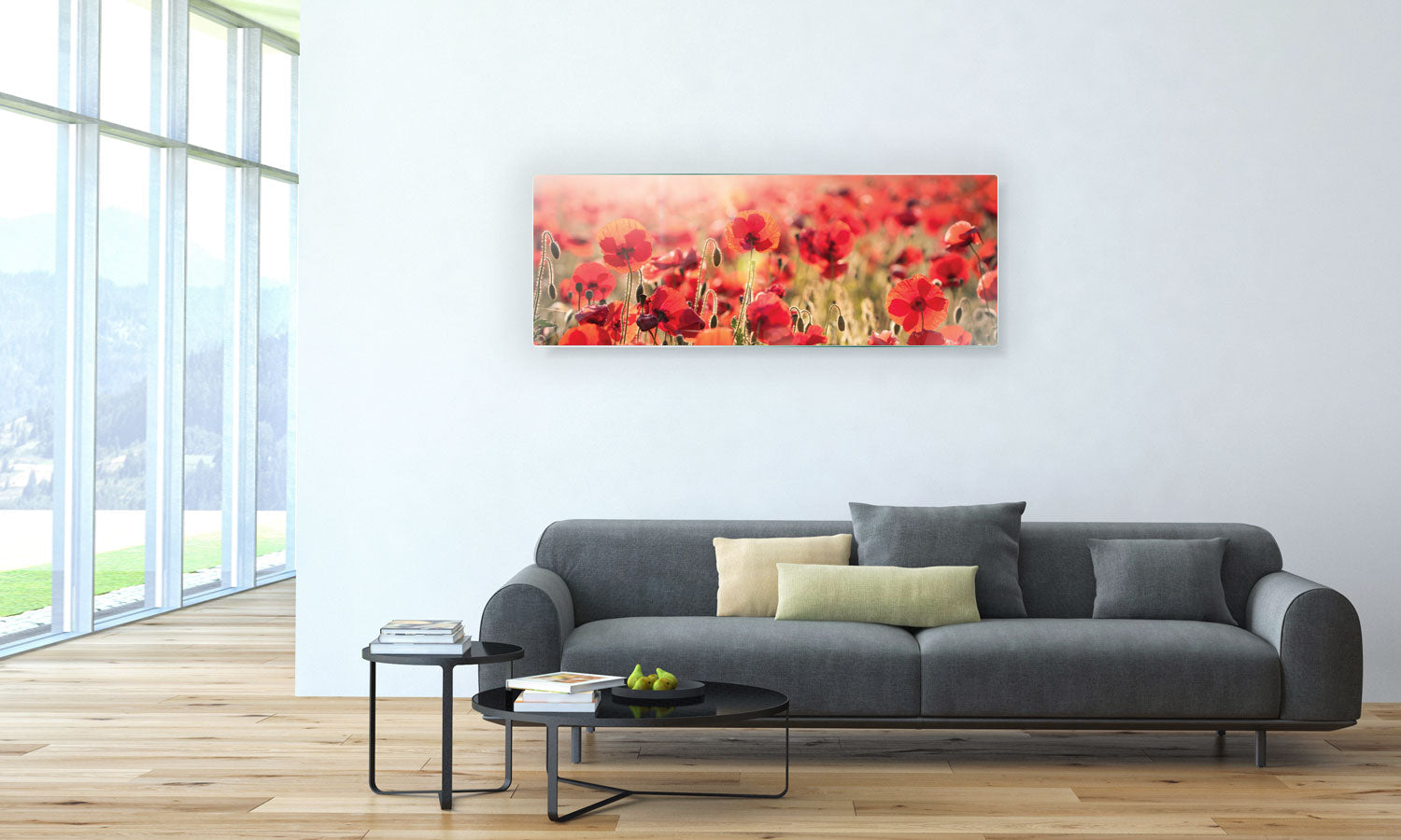 Stenske poslikave Tuscan red poppies - AP089-Life-decor.si