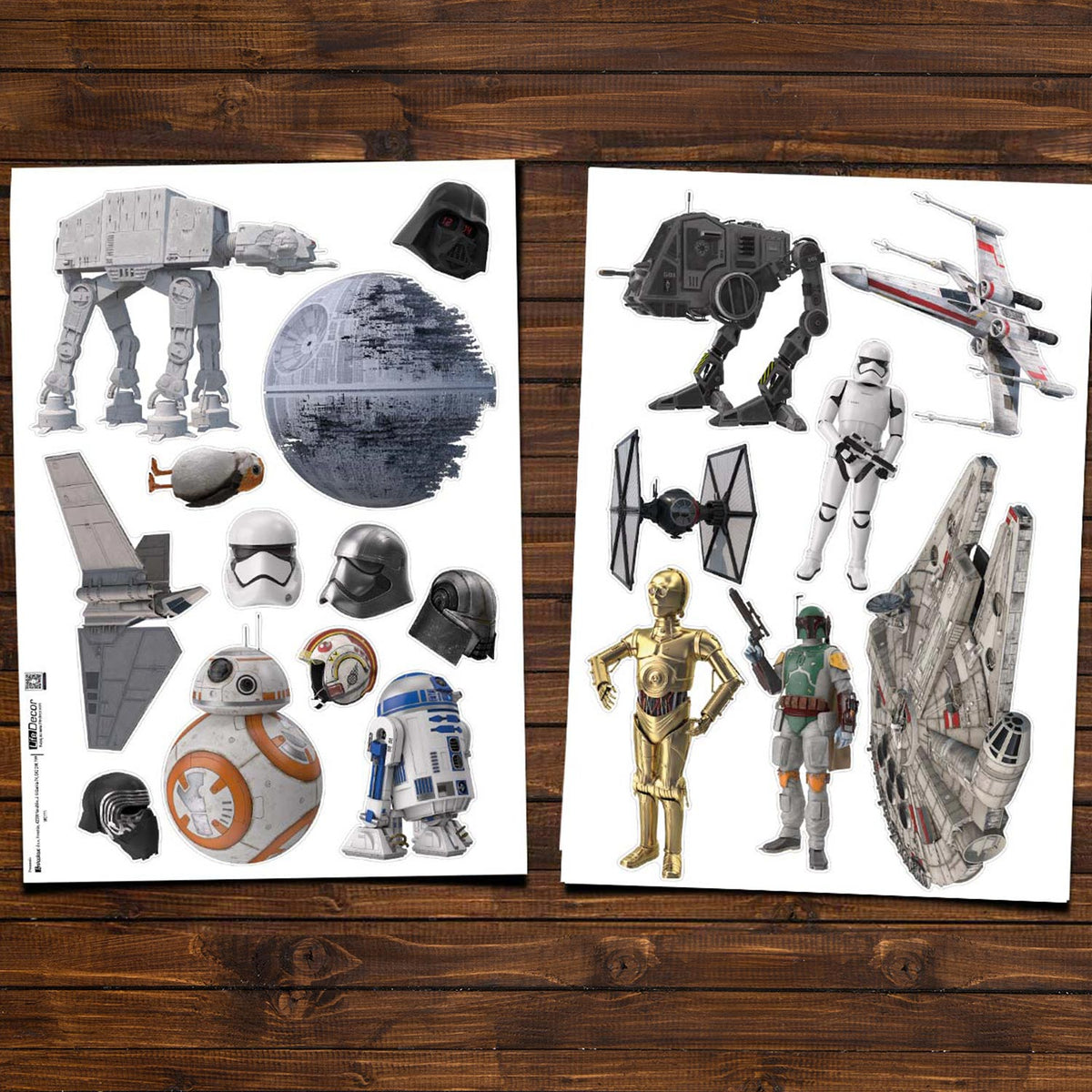 Stenske nalepke Star Wars Set  - WS111