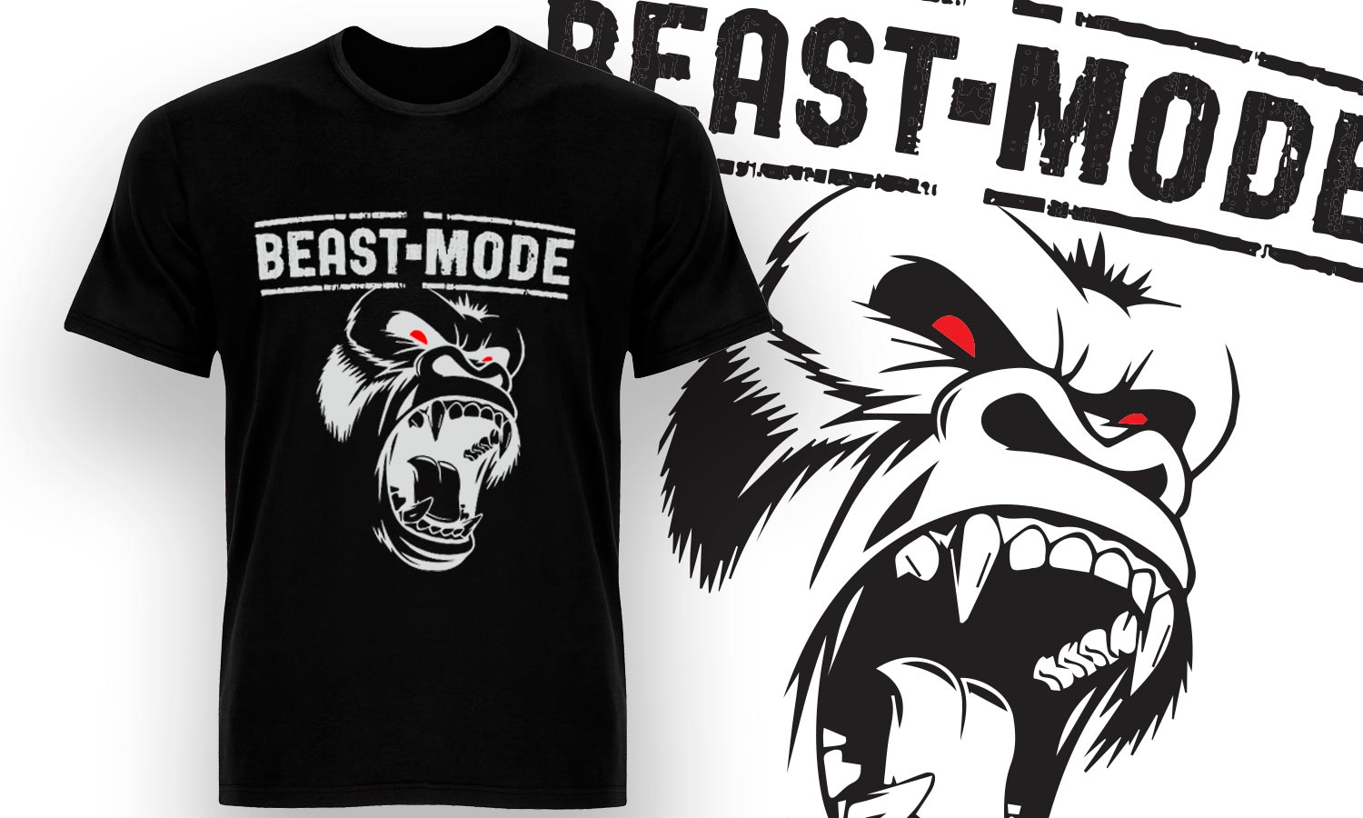 Majica Beast Mode Gym, T-Shirt Muška, Ženska i Dječji model 150g. TS004