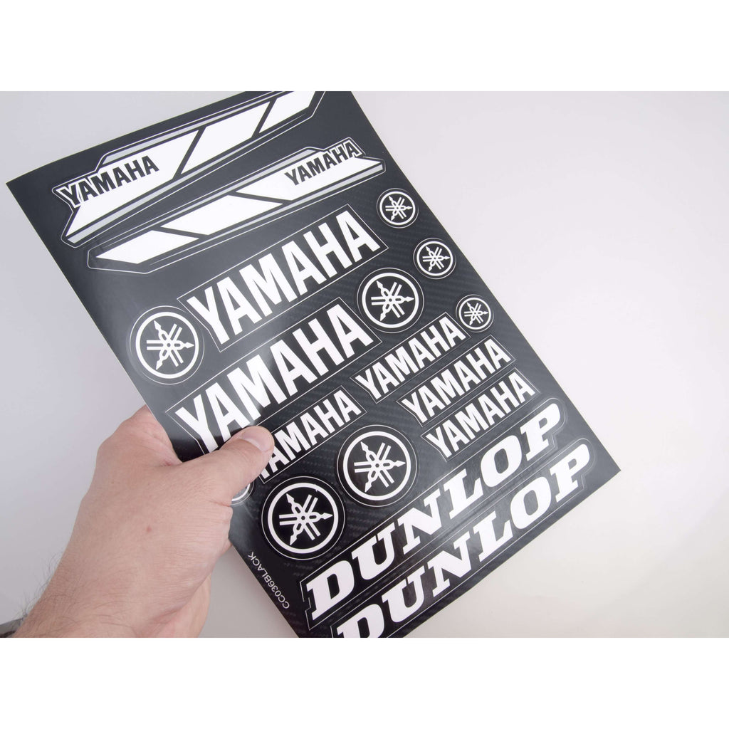 Yamaha bele nalepke za motorje - CC036W-Life-decor.si