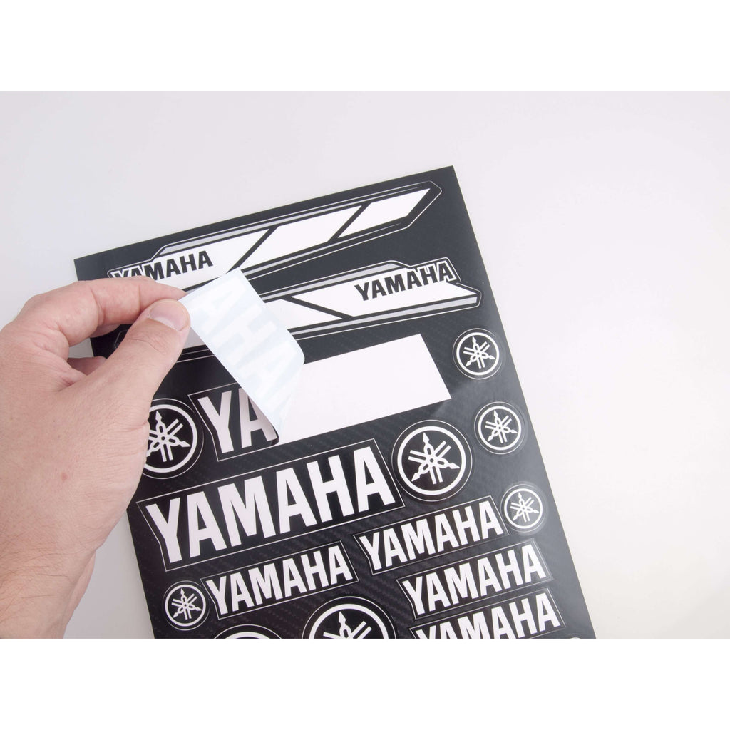 Yamaha bele nalepke za motorje - CC036W-Life-decor.si