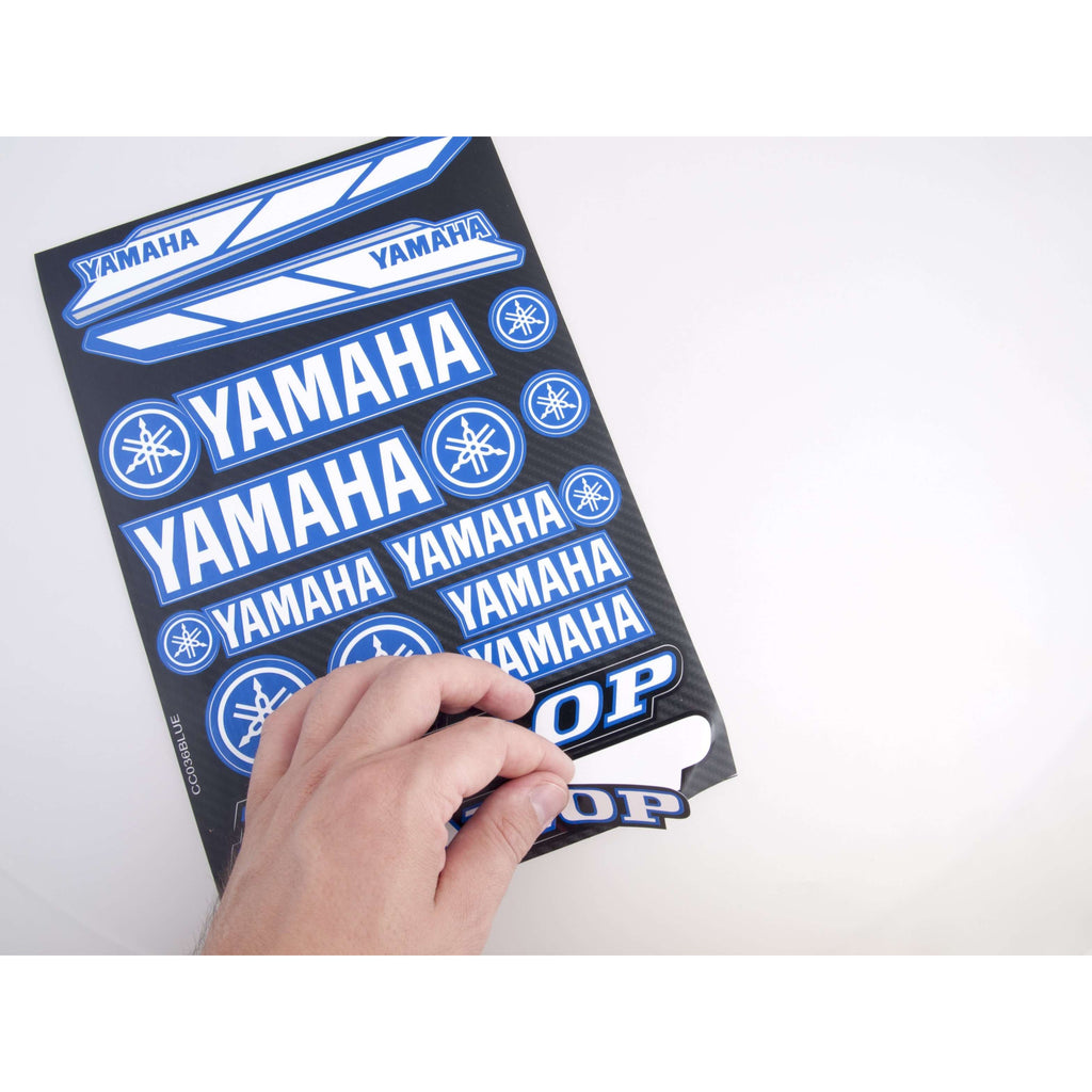 Yamaha modre nalepke za motorje - CC036B-Life-decor.si