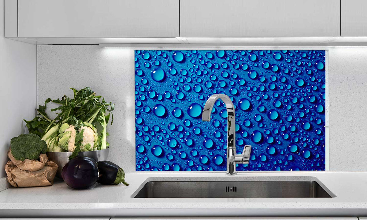 Zaštitnik od prskanja vodom Water drops, kaljeno staklo - KA072