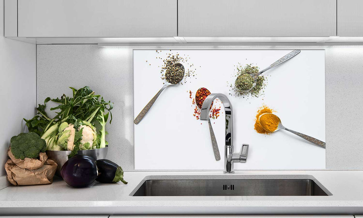 Zaštitnik od prskanja vodom Spices in spoons, kaljeno staklo - KA029