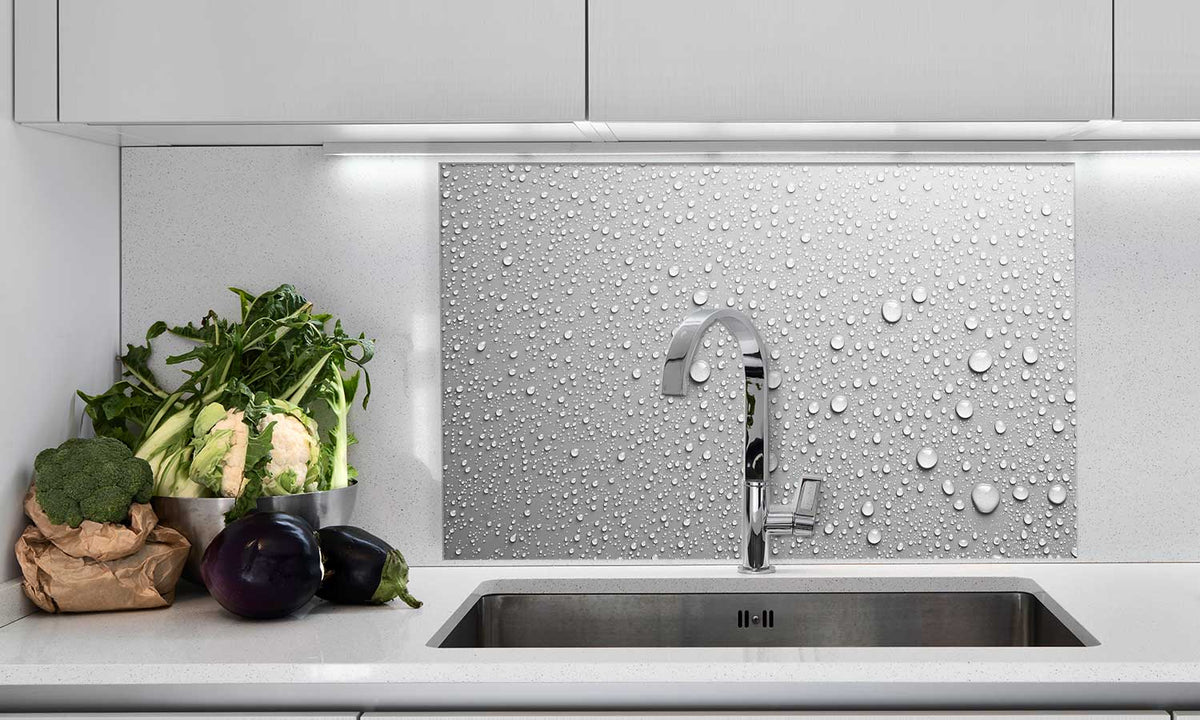 Zaštitnik od prskanja vodom Water drops, kaljeno staklo - KA081