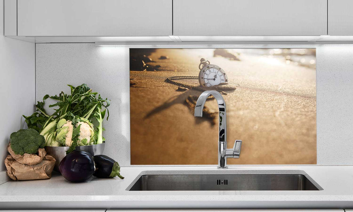 Zaštitnik od prskanja vodom Sand beach, kaljeno staklo - KA080