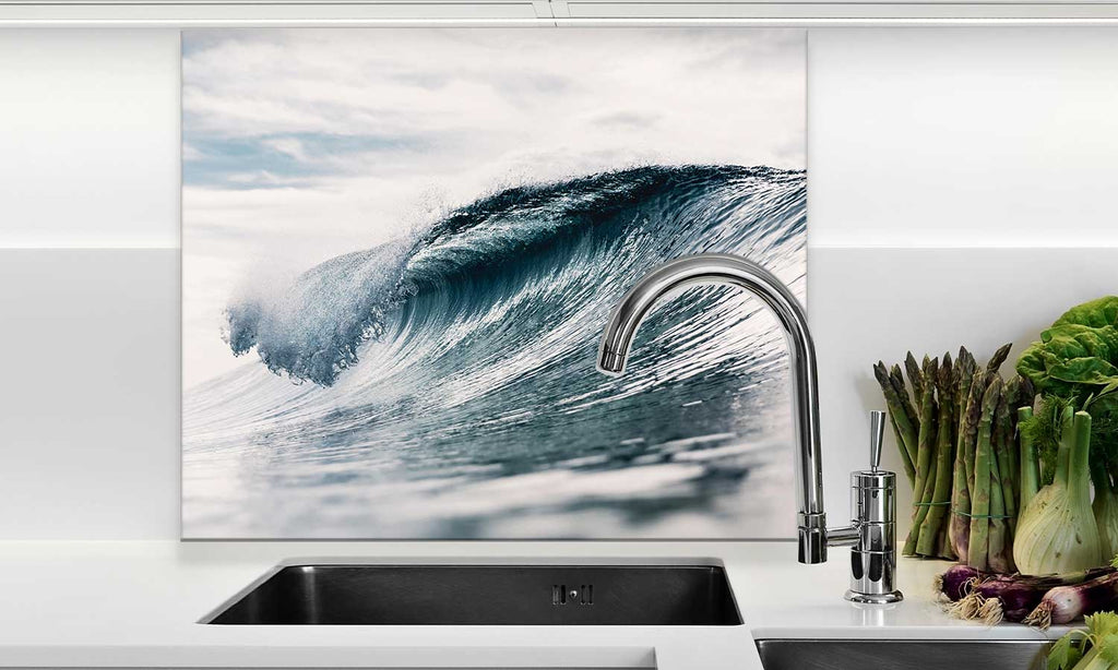 Zaštitnik od prskanja vodom Ideal ocean wave, kaljeno staklo - KA111
