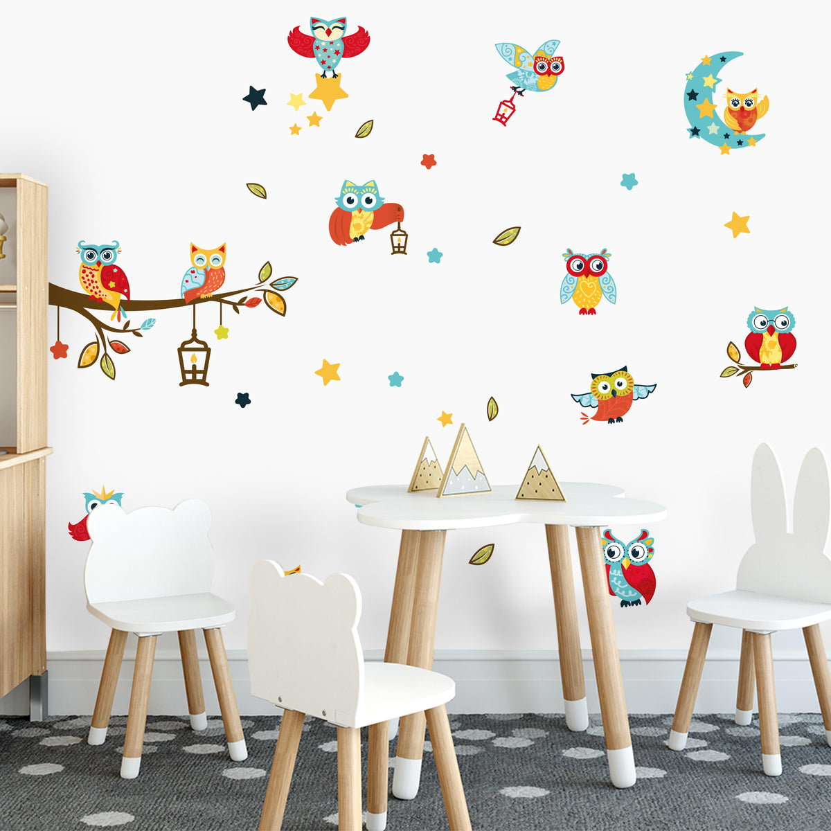 Stenske nalepke  Sove, Owl - DWS008