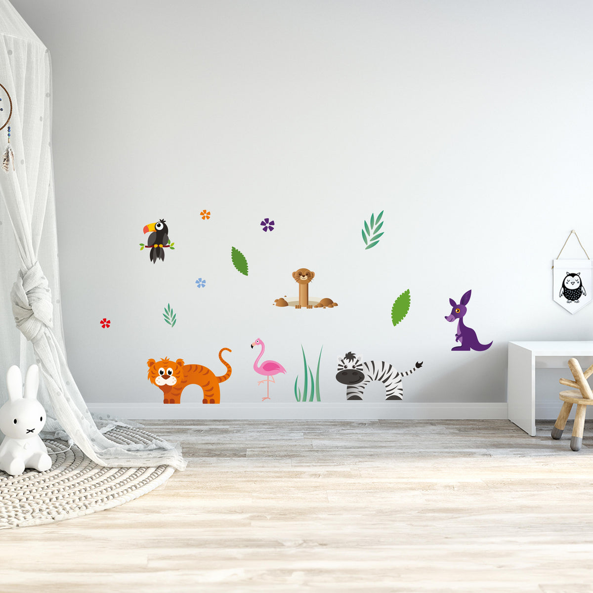 Stenske nalepke  gozdne živali - Forest Animals - DWS001