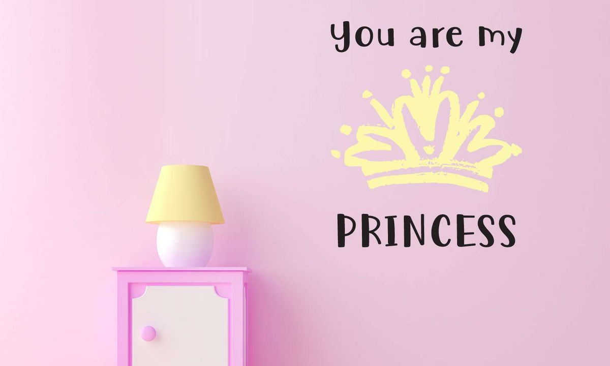 Zidni natpis You are my princess - samoljepljive naljepnice, tekst, citati, tekstualne naljepnice.