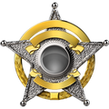 Značka Sheriff Badge 1, nalepka. AUR156-Life-decor.si