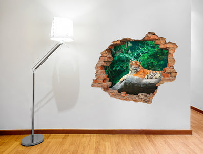 3D Art stenska nalepka TIGER - 3D024 - Life-decor.si