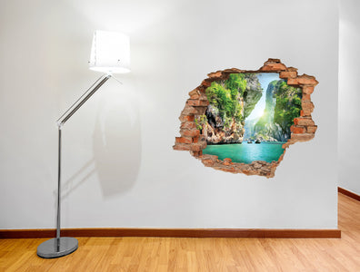 3D Art stenska nalepka ZELENI KANJON - 3D017 - Life-decor.si