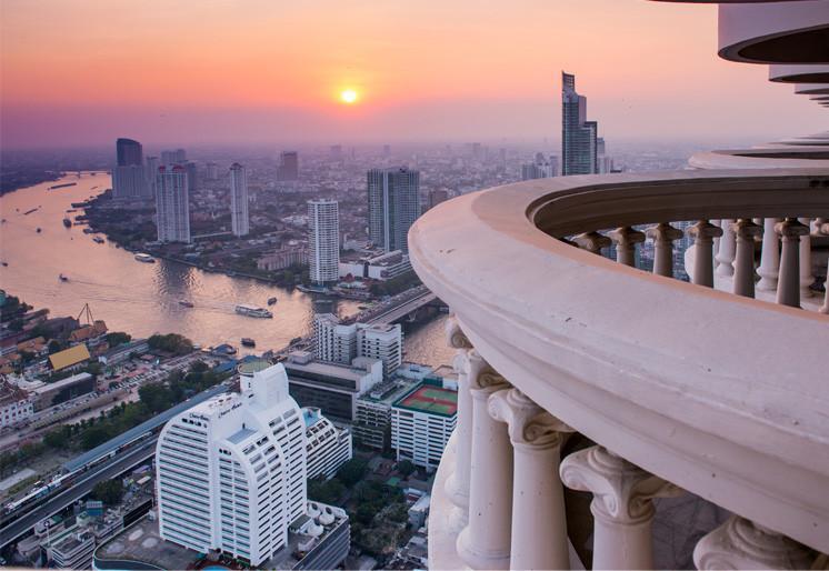 Samolepilne stenske tapete  Bangkok skyline SW412