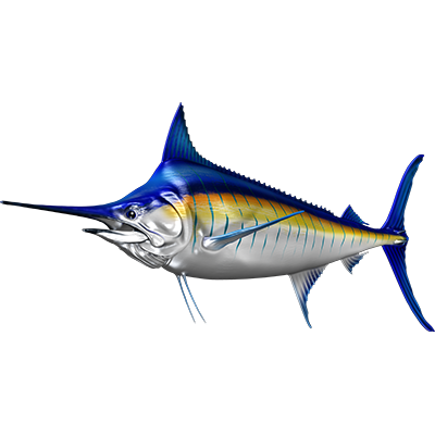 Modre nalepke za ribe Marlin, samolepilne, 6 različnih modelov - AUR050