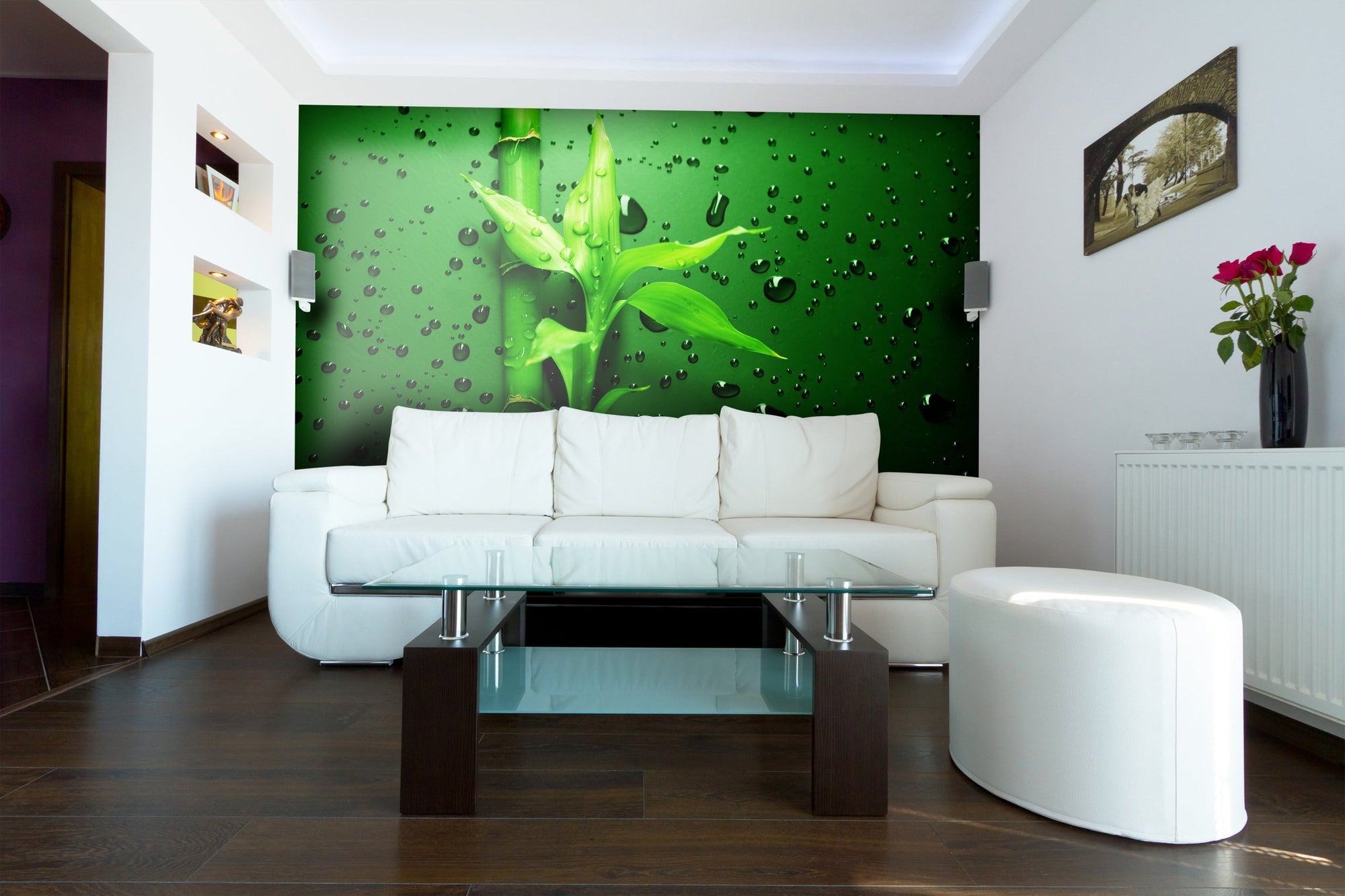 Samolepilne stenske tapete  Green Bamboo SW083