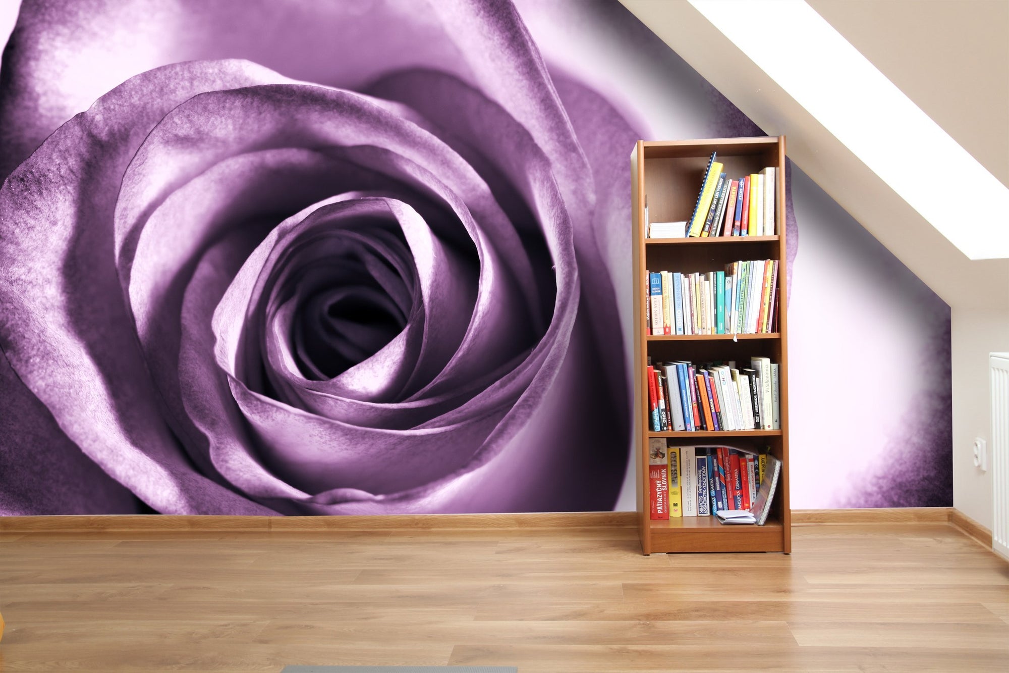 Samolepilne stenske tapete  Purple rose SW028