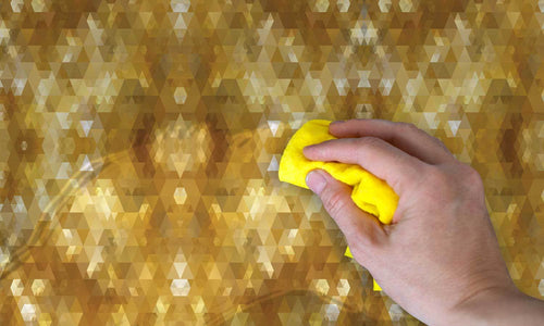 Samolepilna PVC folija za pohištvo- Zlata tekstura  PAT044
