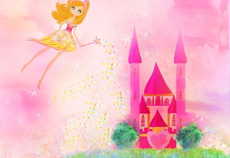 Samolepilne stenske tapete  Magic Fairy Tale Princess Castle SW165