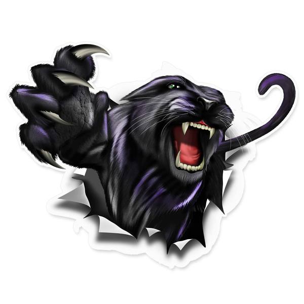 Panther rip nalepke za avto ali motorno kolo. AUR007