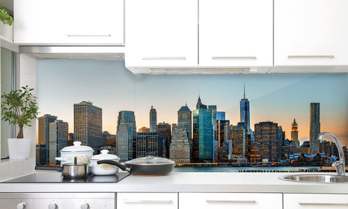 Kuhinjski paneli New York City - Stekleni / PVC plošče / Pleksi steklo - s tiskom za kuhinjo, Stenske obloge PKU005