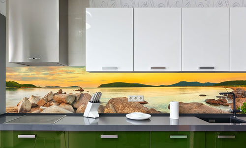 Kuhinjski paneli Abstract Smoke - Stekleni / PVC plošče / Pleksi steklo - s tiskom za kuhinjo, Stenske obloge  PKU007 - Life-decor.si