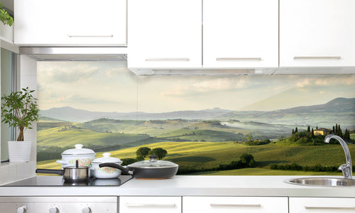 Kuhinjski paneli Belvedere house - Stekleni / PVC plošče / Pleksi steklo - s tiskom za kuhinjo, Stenske obloge PKU014 - Life-decor.si