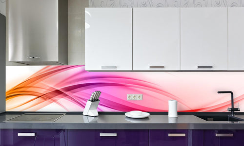 Kuhinjski paneli  Color line - Stekleni / PVC plošče / Pleksi steklo - s tiskom za kuhinjo, Stenske obloge PKU035 - Life-decor.si