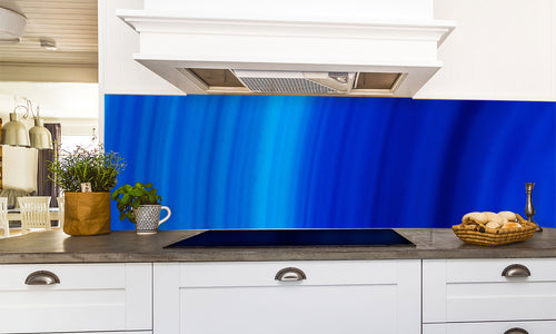 Kuhinjski paneli Blue slice - Stekleni / PVC plošče / Pleksi steklo - s tiskom za kuhinjo, Stenske obloge PKU0132 - Life-decor.si