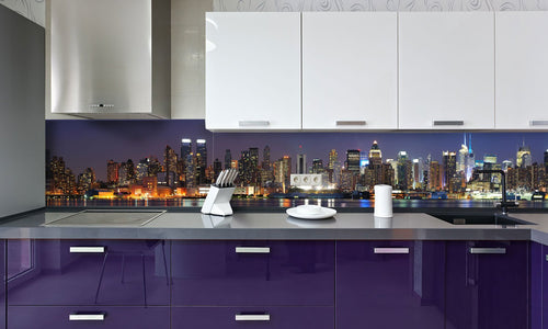 Kuhinjski paneli Panorama new York - Stekleni / PVC plošče / Pleksi steklo - s tiskom za kuhinjo, Stenske obloge PKU002