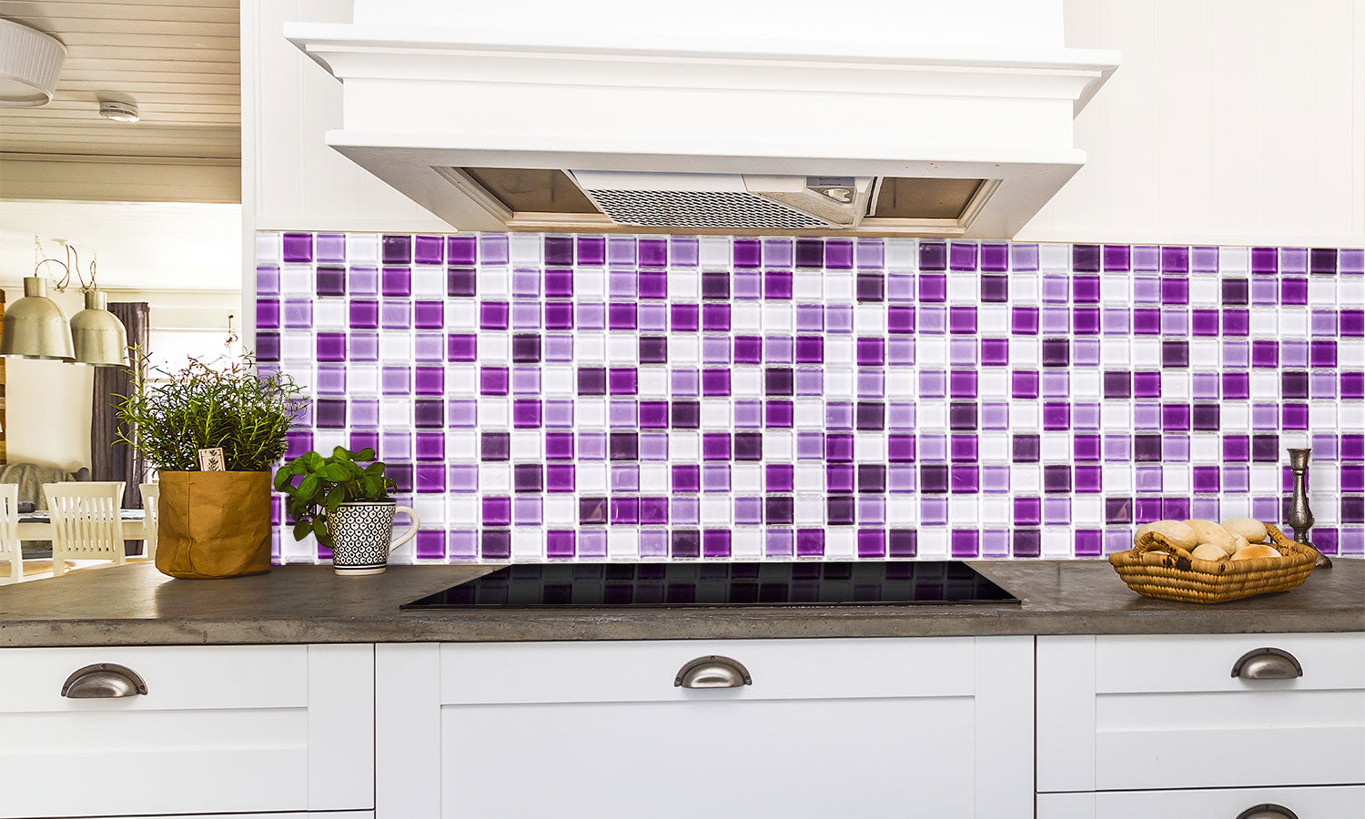 Kuhinjski paneli  Abstract tile - Stekleni / PVC plošče / Pleksi steklo - s tiskom za kuhinjo, Stenske obloge PKU0104 - Life-decor.si