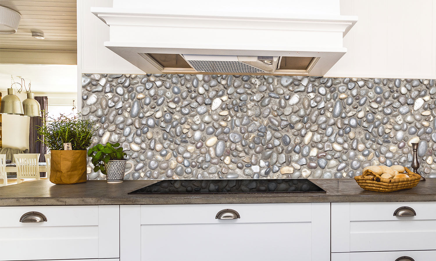 Kuhinjski paneli Outdoor stone - Pleksi steklo - s tiskom za kuhinjo, Stenske obloge PKU0111