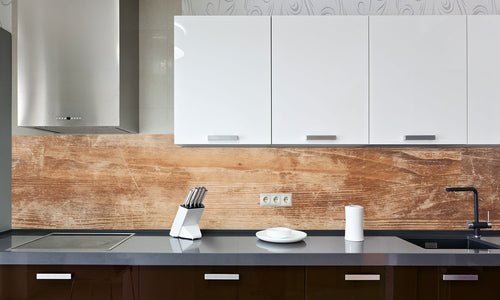 Kuhinjski paneli Brown wood - Stekleni / PVC plošče / Pleksi steklo - s tiskom za kuhinjo, Stenske obloge PKU0121 - Life-decor.si