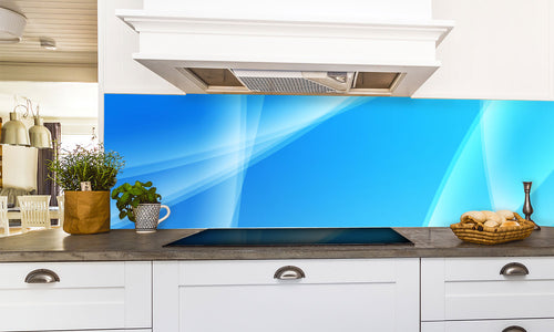 Kuhinjski paneli Abstract Blue - Stekleni / PVC plošče / Pleksi steklo - s tiskom za kuhinjo, Stenske obloge PKU0128 - Life-decor.si