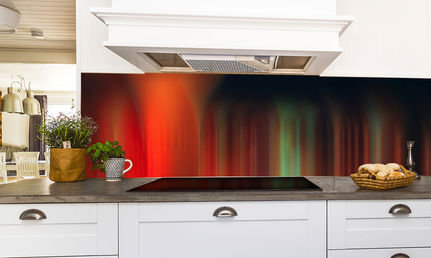 Kuhinjski paneli Abstract motion - Stekleni / PVC plošče / Pleksi steklo - s tiskom za kuhinjo, Stenske obloge PKU0129 - Life-decor.si