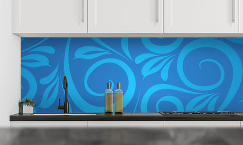 Kuhinjski paneli  Floral background - Stekleni / PVC plošče / Pleksi steklo - s tiskom za kuhinjo, Stenske obloge PKU0134 - Life-decor.si