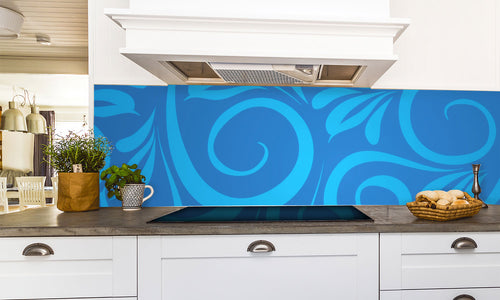 Kuhinjski paneli  Floral background - Stekleni / PVC plošče / Pleksi steklo - s tiskom za kuhinjo, Stenske obloge PKU0134 - Life-decor.si