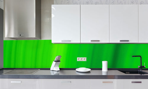 Kuhinjski paneli  Green Slice - Stekleni / PVC plošče / Pleksi steklo - s tiskom za kuhinjo, Stenske obloge PKU0135 - Life-decor.si
