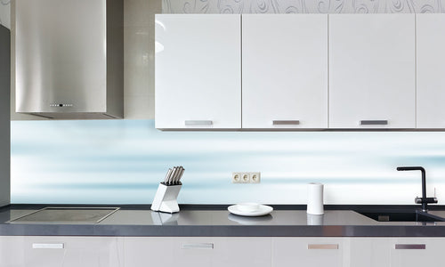 Kuhinjski paneli  Flows blue soft  - Stekleni / PVC plošče / Pleksi steklo - s tiskom za kuhinjo, Stenske obloge PKU0139 - Life-decor.si