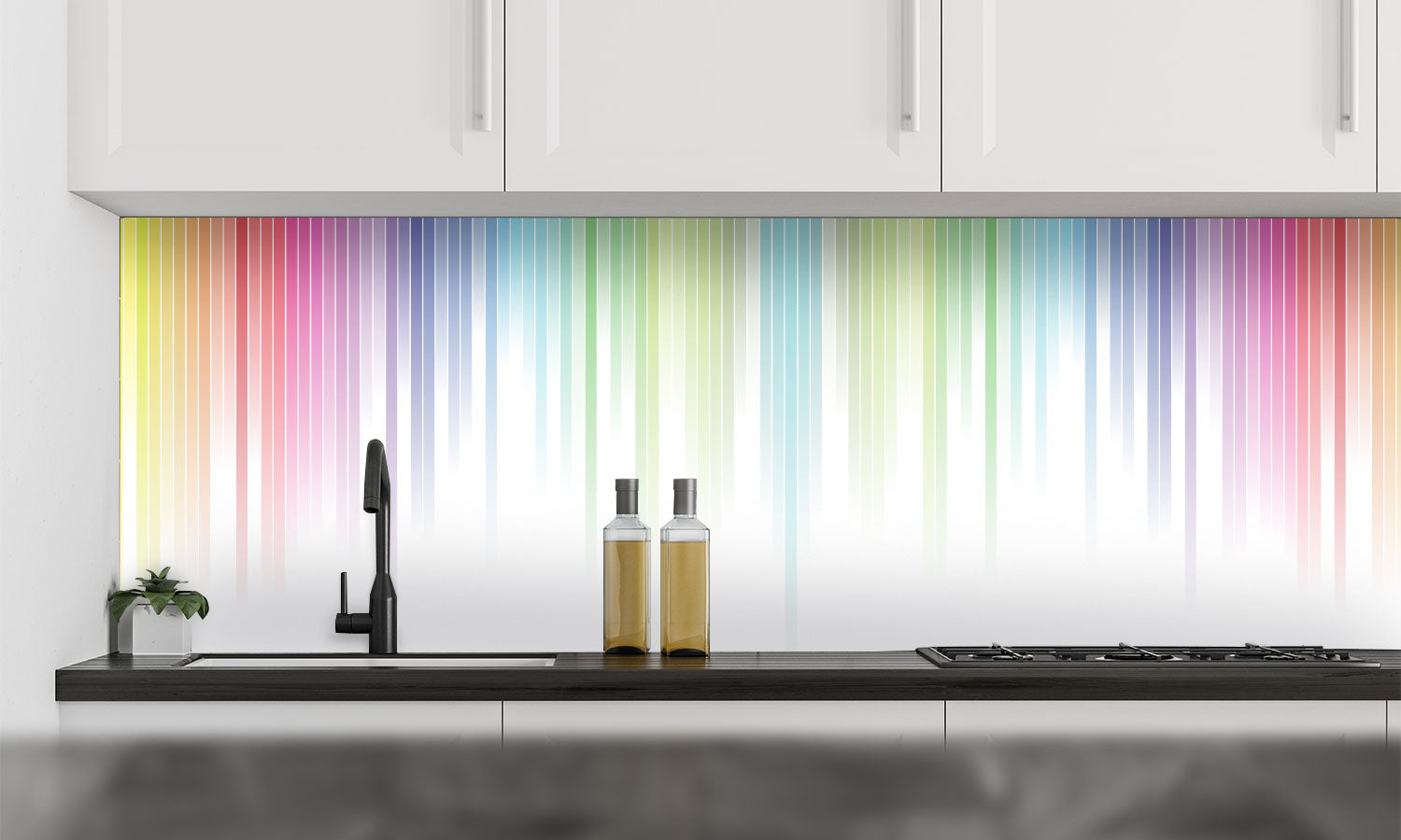 Kuhinjski paneli Colorful background - Stekleni / PVC plošče / Pleksi steklo - s tiskom za kuhinjo, Stenske obloge PKU0148 - Life-decor.si